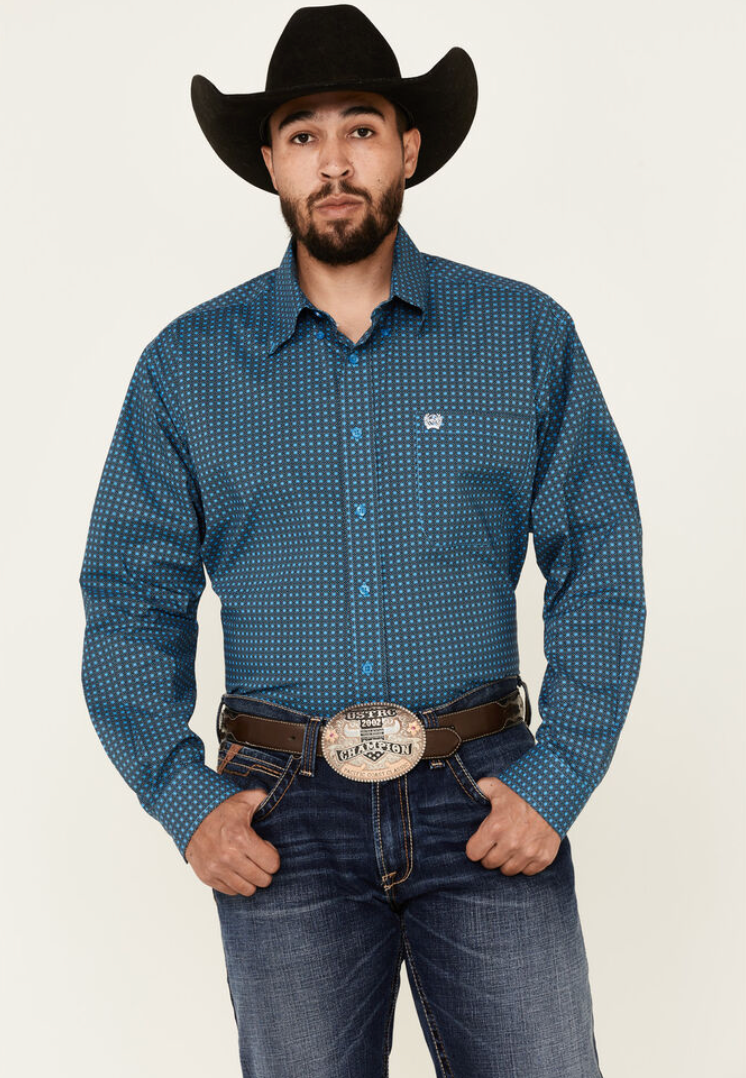 MTW1105368 - Cinch Men's Geo Print Button-Up Shirt