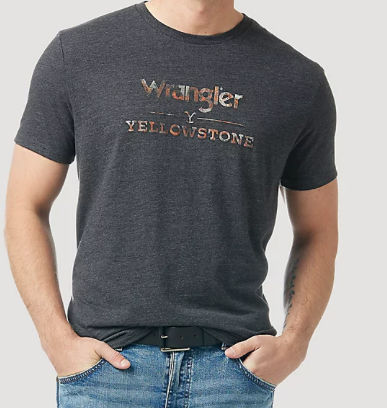 
                  
                    112323391- Wrangler® Yellowstone Graphic Short Sleeve T-Shirt- caviar heather
                  
                