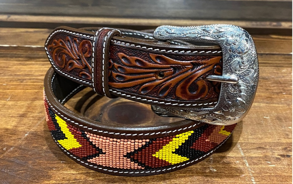 XB-4081- TWISTED X BEADED BELT