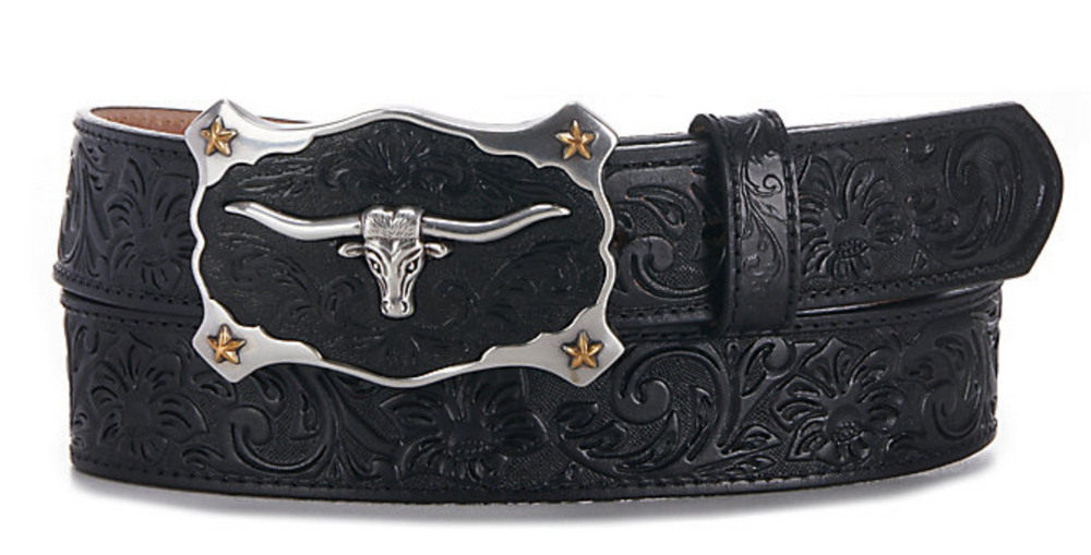 C11193 - Justin Classic Longhorn Belt - Black