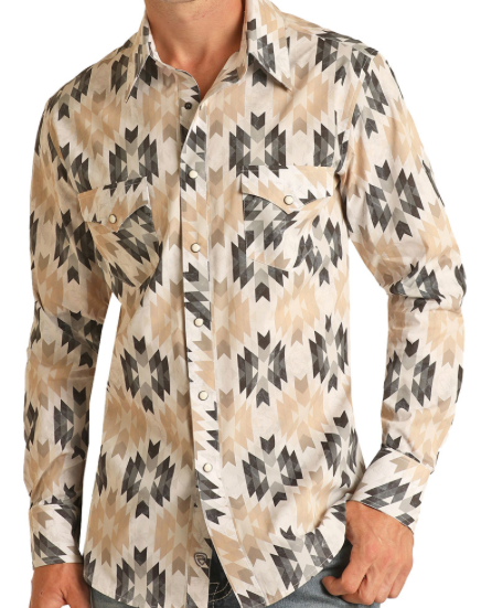 B2S3310 - Rock&Roll Denim Men's Pearl Snap Shirt