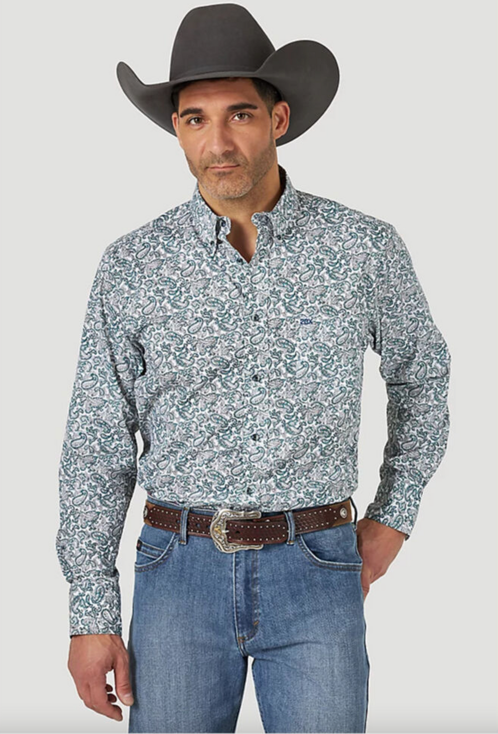 10MPC171M - Wrangler Men's Wrangler 20X Competition Advanced Comfort LS Pearl Snap Western Shirt