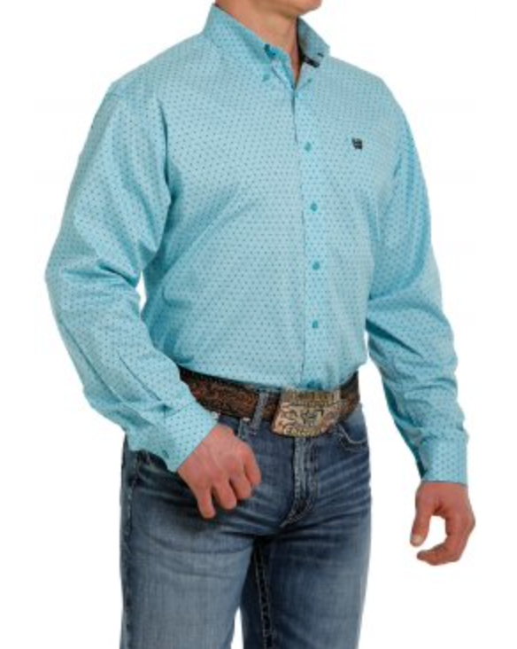MTW1105364 - Cinch Men's Button-Up Shirt Turquoise