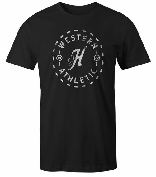 HT1526BK - Hooey Men's Black Crew Neck Short Sleeve Graphic T-Shirt