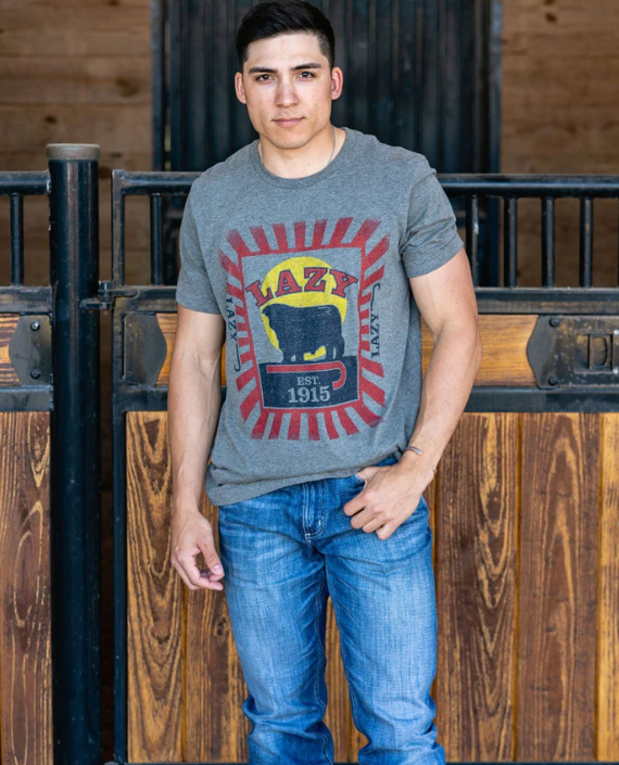 Lazy J Men's Tee Sunrise Feed