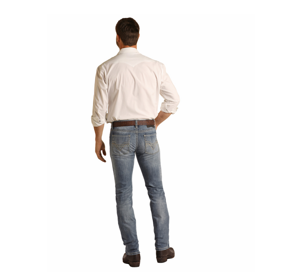 
                  
                    MSS3596 - Rock&Roll Denim Men's Rifle Skinny Straight Jean
                  
                