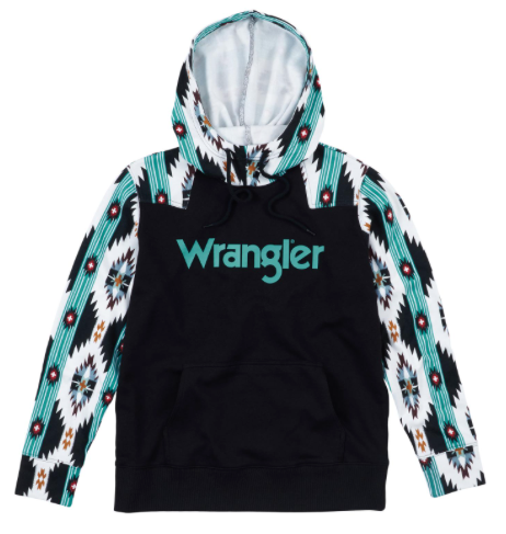 112317334 - Wrangler Retro Punchy Hoodie - Black