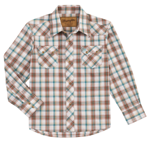 112317126- Wrangler Boy's Wrangler Retro® Pearl Snap Shirt