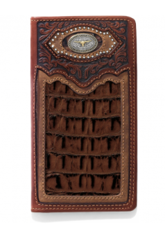 E80438- Cattle Driven Checkbook Wallet