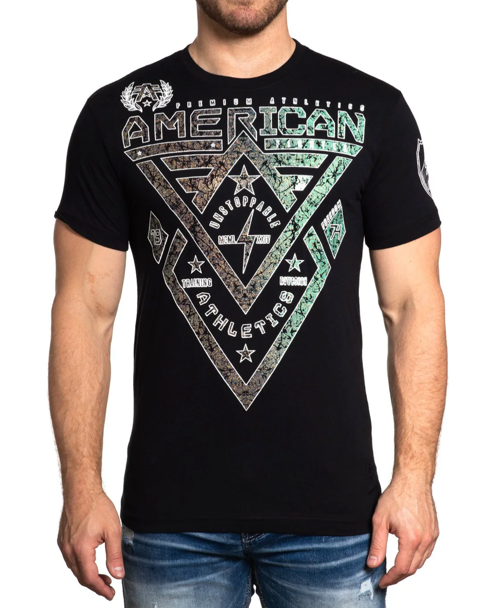 FM12829- American Fighter Men's SS T-Shirt - ALASKA