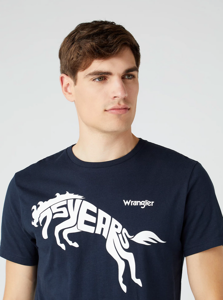 
                  
                    112317971 - Wrangler 75th Anniversary Men’s T-Shirt - Dark Sapphire
                  
                