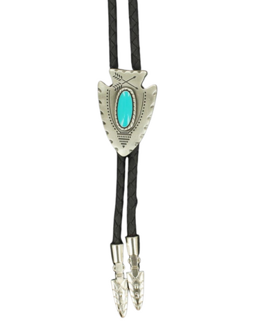 22118 - M&F Western Men's Arrowhead With Stone Bolo Tie