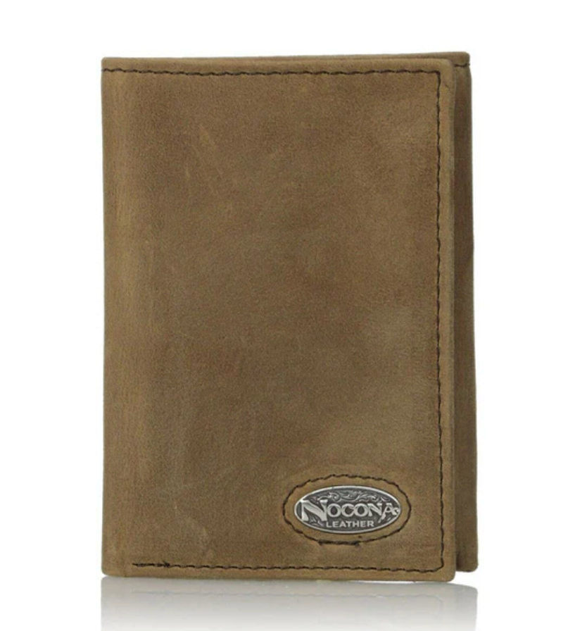 N5480444 - Nocona Wallet - Tri-Fold - Distressed Brown