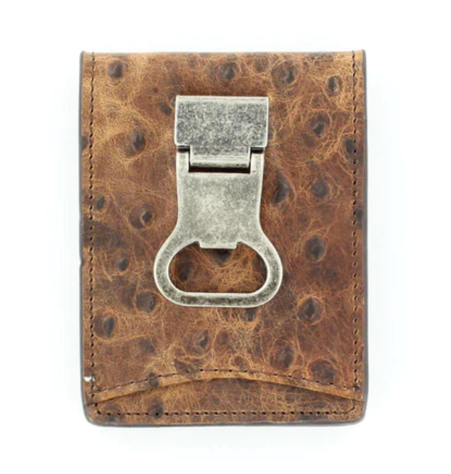 N5488602- Nocona Wallet - Money Clip - Ostrich Print