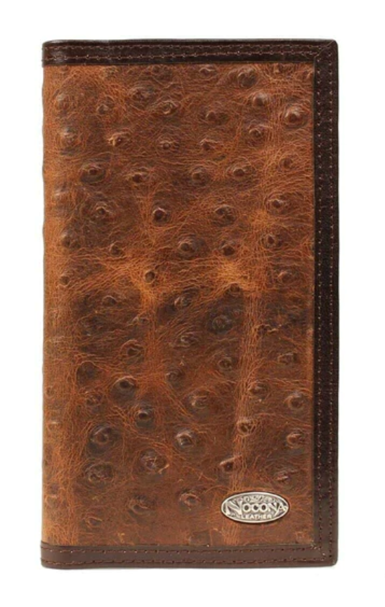 N5487602- Nocona Wallet - Rodeo Wallet/Checkbook Cover - Ostrich Print