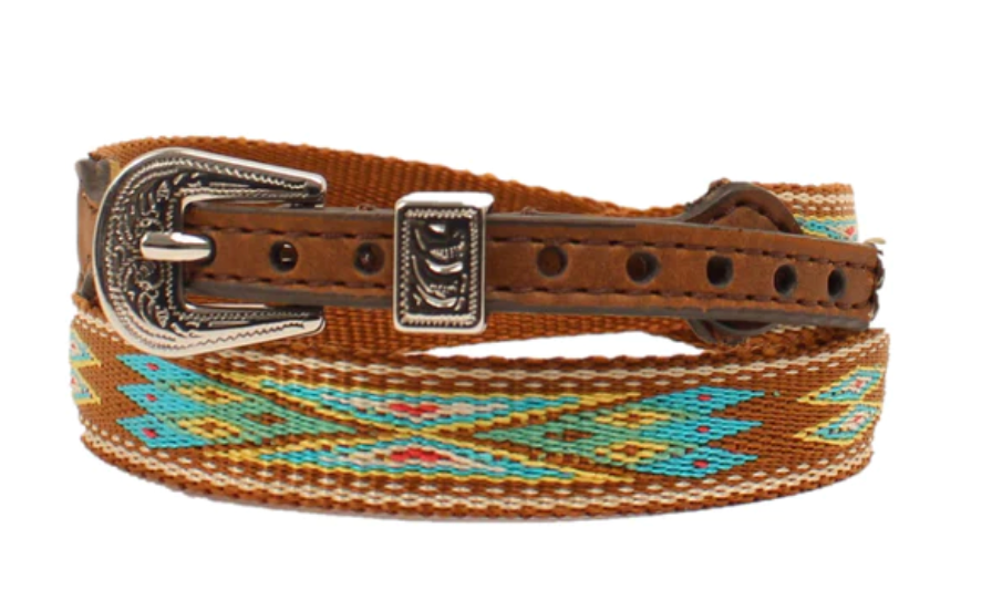 0204802 - Twister - Southwestern Ribbon Brown Hatband