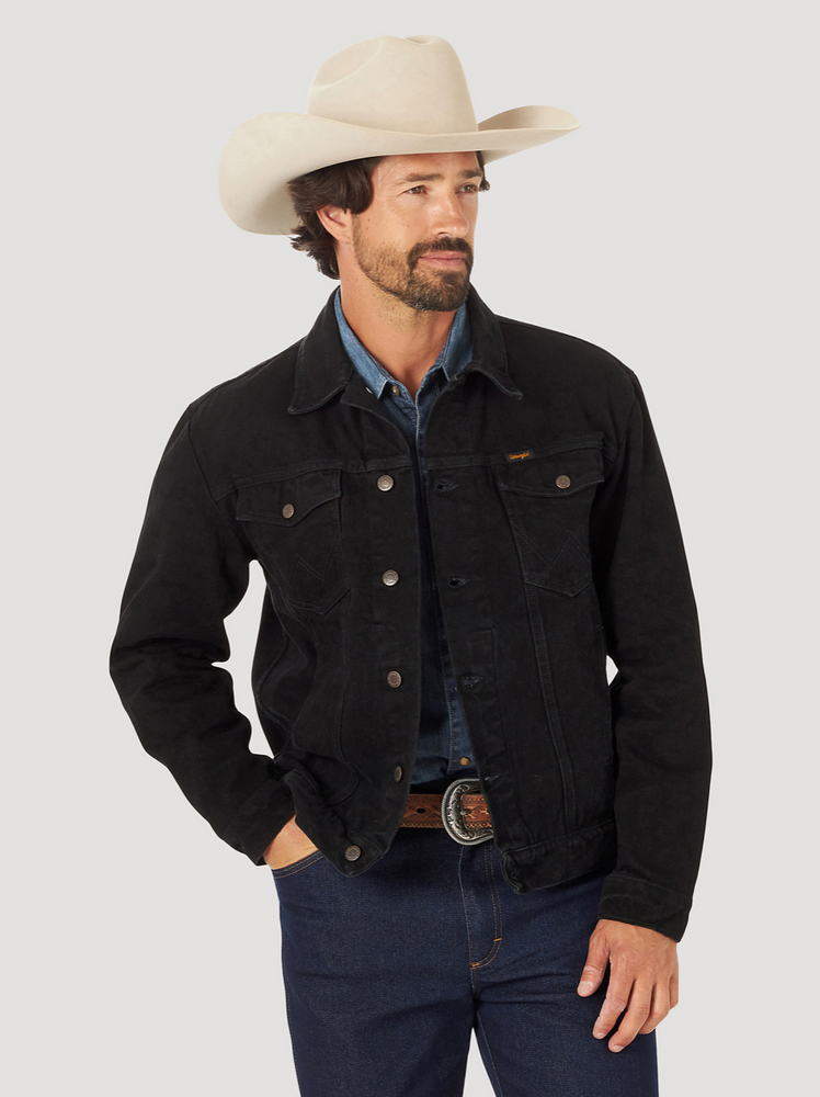 
                  
                    112318280 - Wrangler® Men's Cowboy Cut® Unlined Denim Jacket - Shadow Black
                  
                