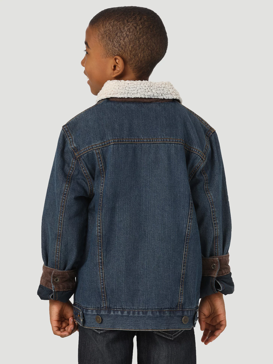 
                  
                    1084256RT - Kids Wrangler® Sherpa Lined Denim Jacket - Rustic Blue
                  
                