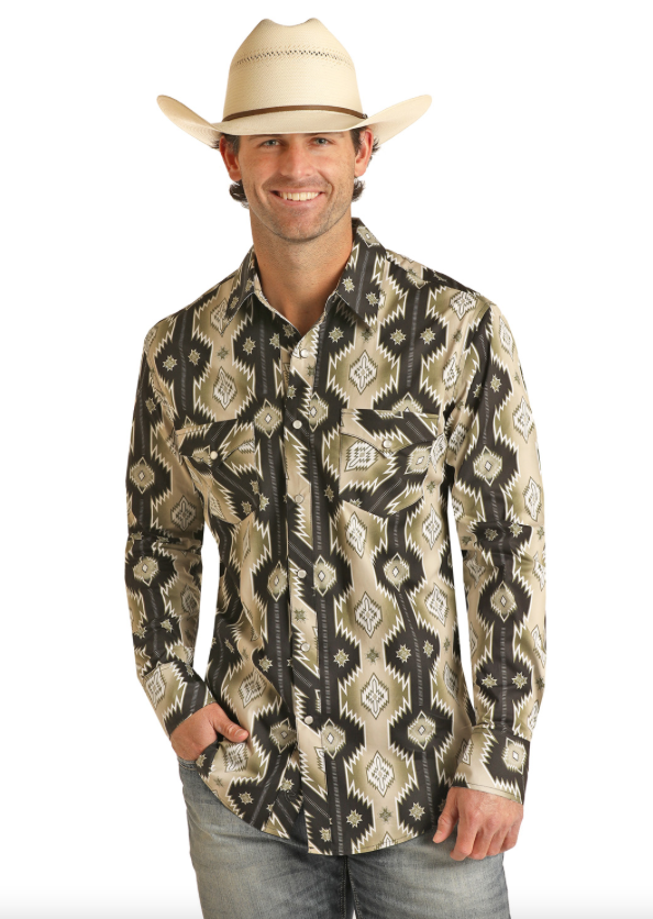RRMSOSRZ7P - Rock&Roll Denim Men's Pearl Snap Shirt