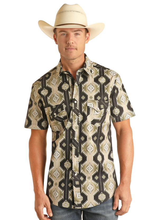 RRMS1SRZ7P -Rock&Roll Denim Men's Pearl Snap Shirt