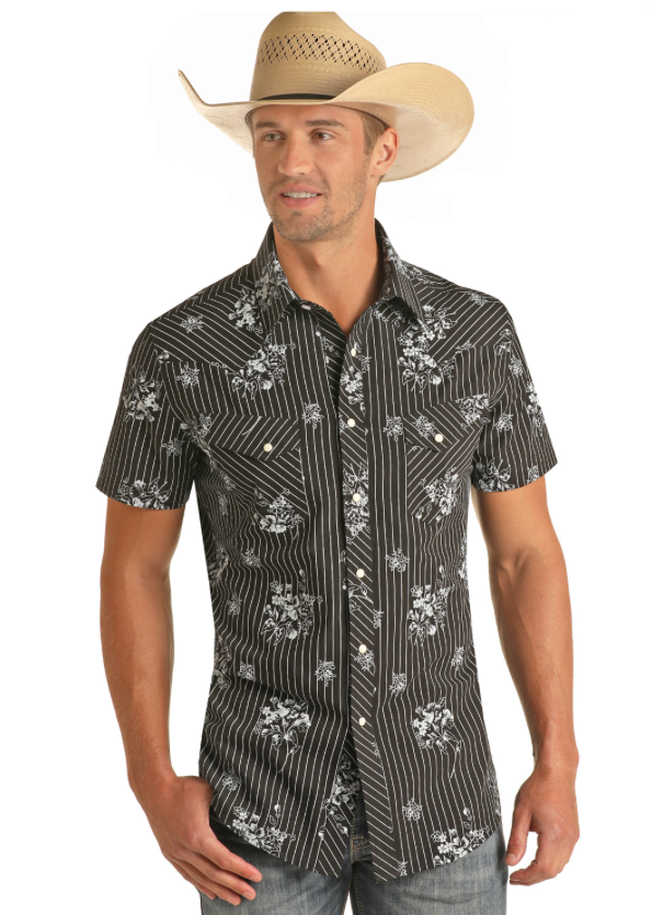 RRMS1SRZ7I - Rock&Roll Denim Men's Pearl Snap Shirt