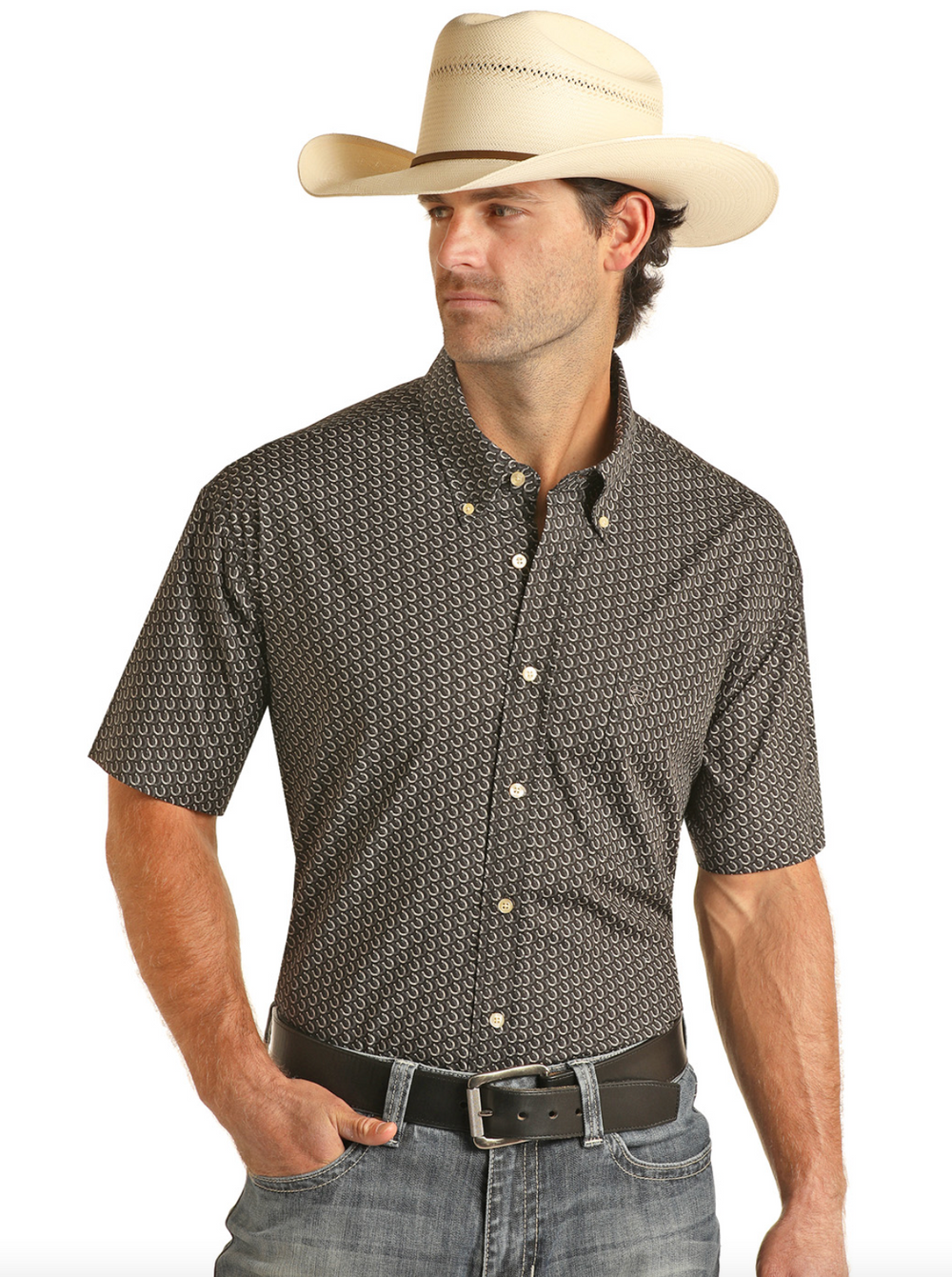 RRMS1DRZ7N -  Rock&Roll Denim Men's SS Button Up