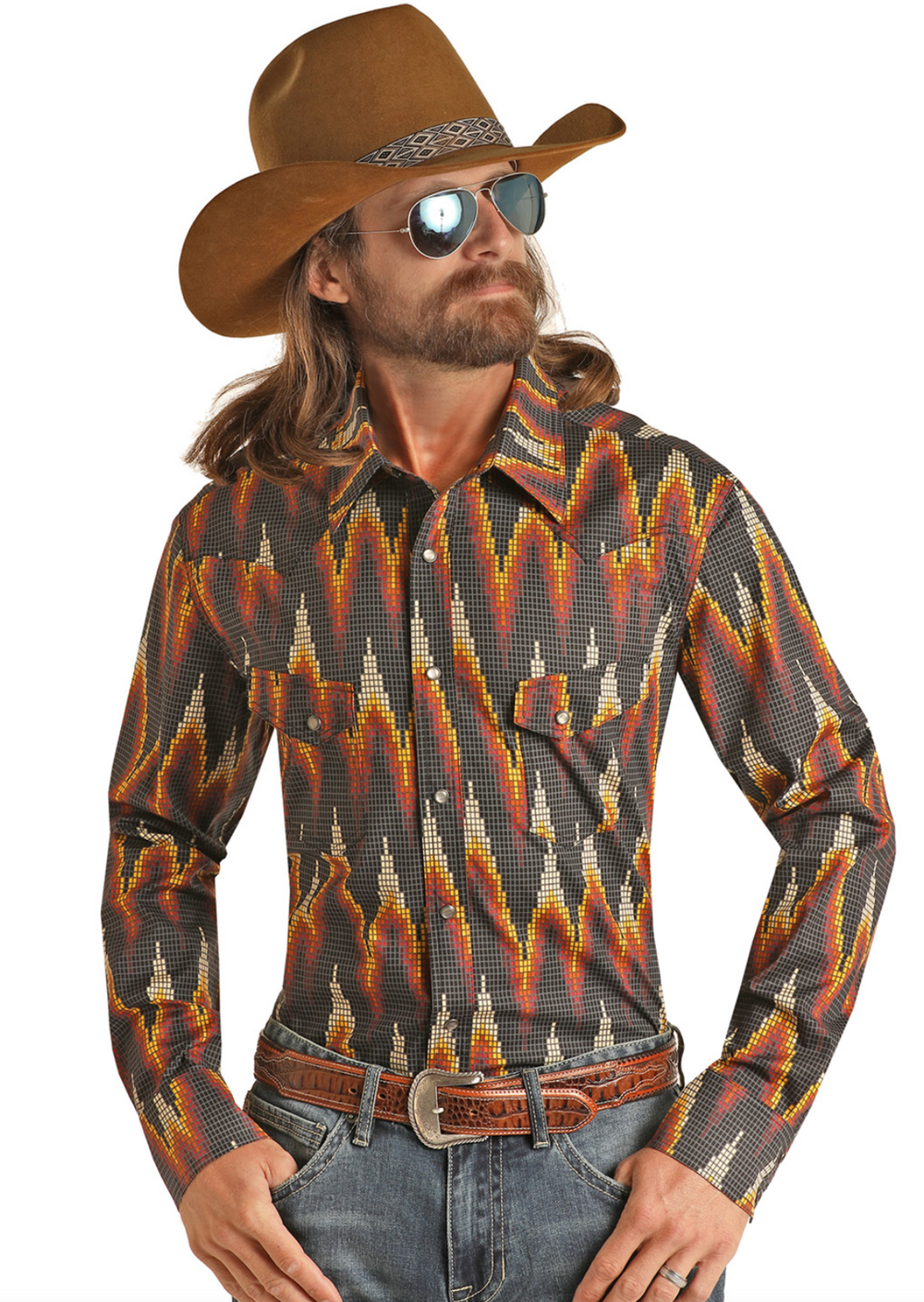 RRMSOSRZ7O - Panhandle Men's Pearl Snap Shirt