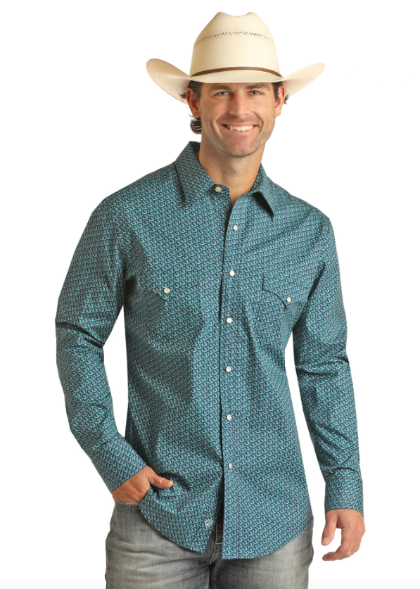 RRMSOSRZ80 -  Rock&Roll Denim Men's LS Snap Shirt