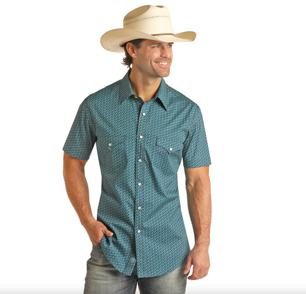RRMS1SRZ80 - Rock&Roll Denim Men's LS Pearl Snap