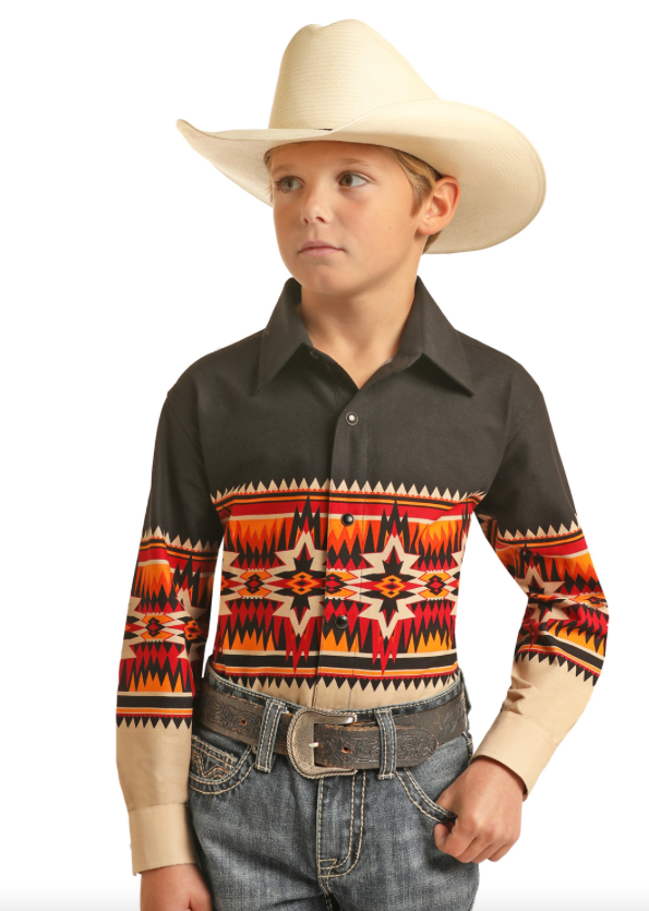 PHBSOSRZ5W - Panhandle Boy's Pearl Snap Shirt