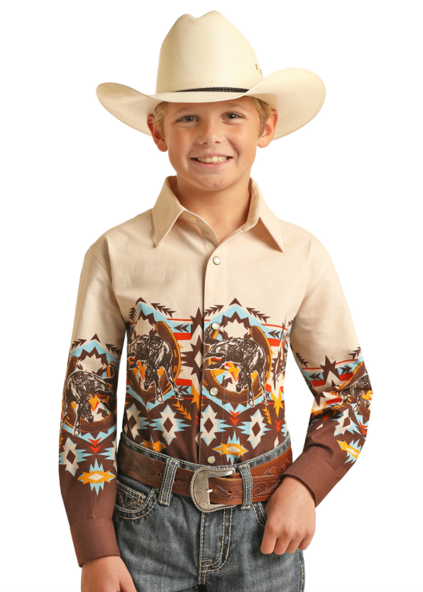 PHBSOSRZ5Y - Panhandle Boy's Pearl Snap Shirt