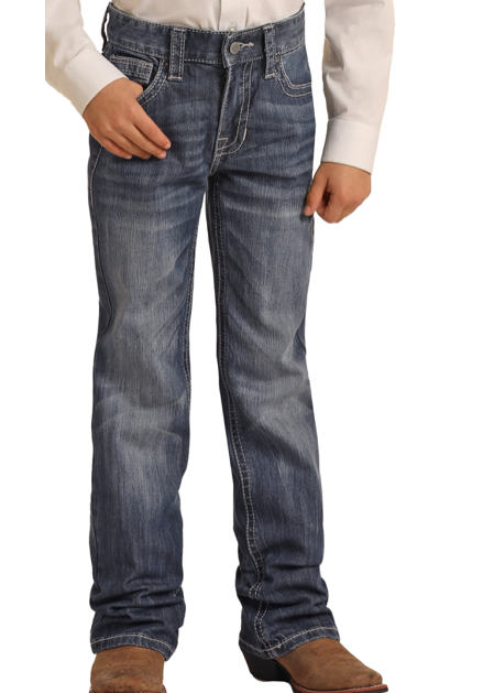 BB-3482 - Rock&Roll Denim Boy's Regular Fit BB Gun Bootcut Jeans