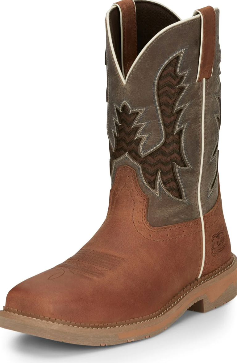 SE4110 - Justin Men's Grey Bolt Boot