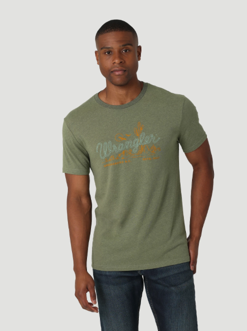 112319275 - Wrangler® Men’s T-Shirt - Sage Heather