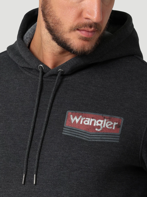 
                  
                    112319258 - Wrangler® Men’s Wrangler Logo Arm Hit Pull Over Hoodie - Caviar Heather
                  
                