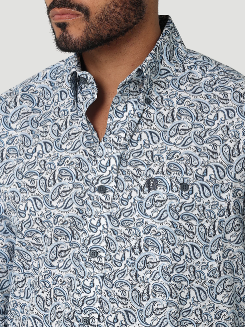 
                  
                    112318985 - Wrangler® Men’s George Strait LS Button Up - Iced Paisley
                  
                