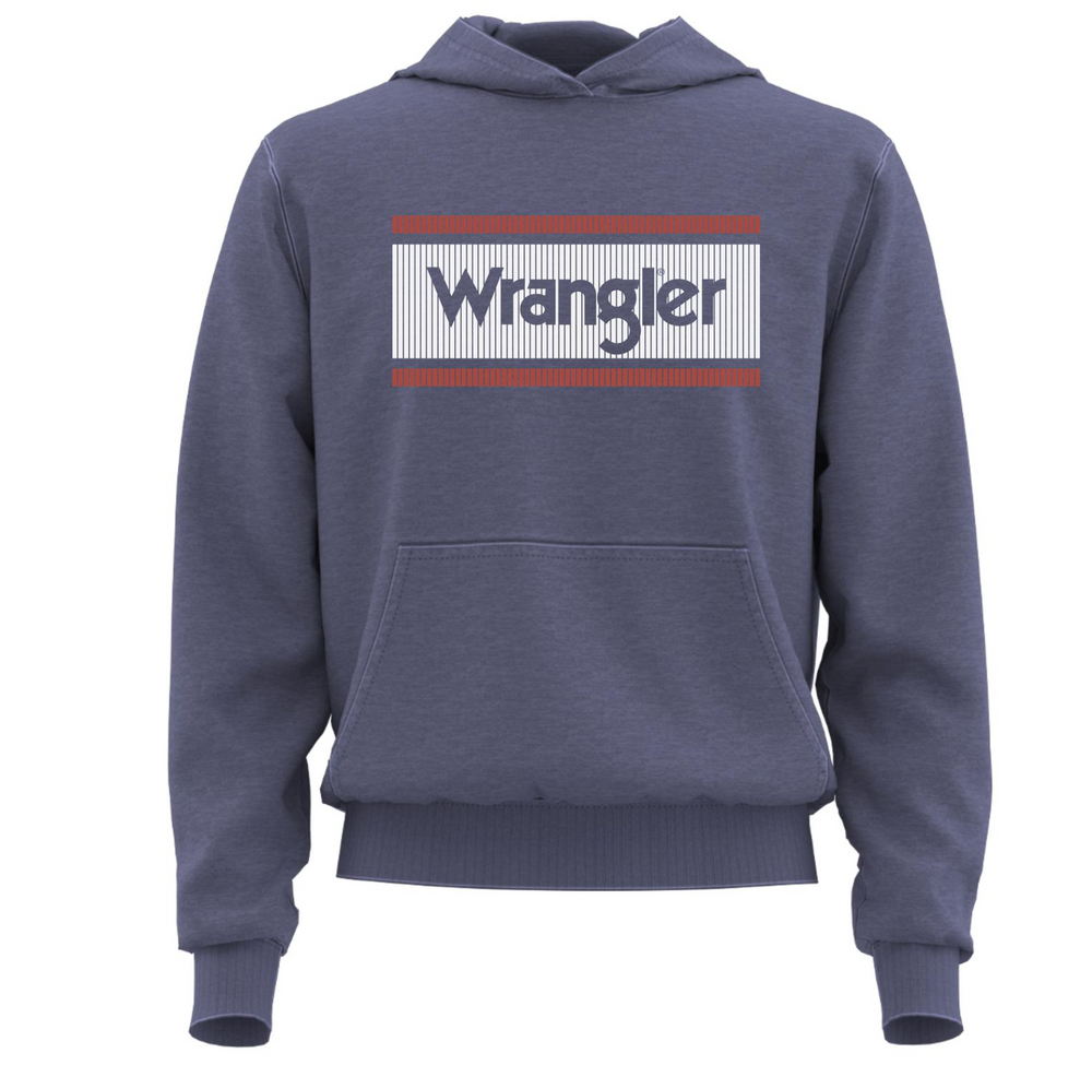 112319202- Wrangler Men's Hoodie- Denim Heather