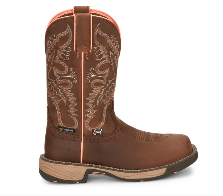 
                  
                    SE4357 - Justin Women’s Rush 11” Composite Toe Waterproof Work Boot - Rural Chocolate
                  
                