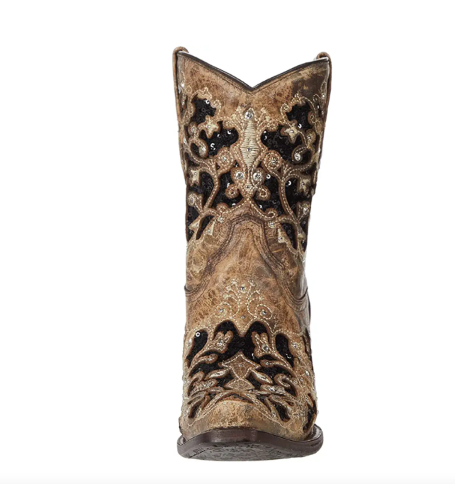 
                  
                    A4190 - Corral Boots Women’s Brown Inlay Booties
                  
                