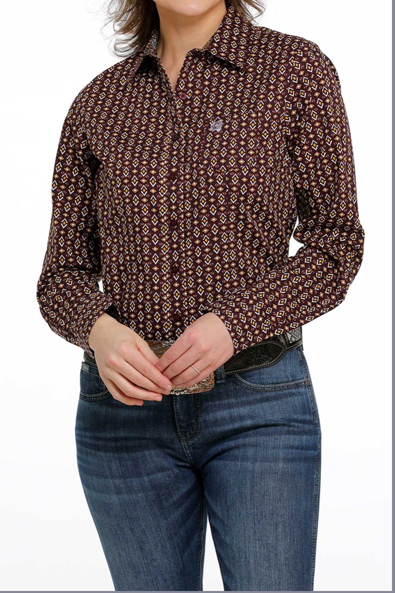 MSW9164194 - Cinch Women's Button-Up Shirt-PUR