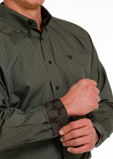 
                  
                    MTW1105488 - Cinch Men's Button-Up Shirt- Olive
                  
                