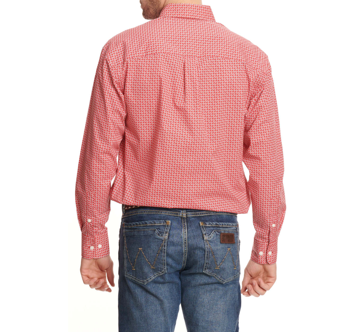 
                  
                    112324791- Wrangler Men's Relaxed Fit Button-Up Shirt- Red
                  
                