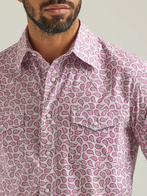 
                  
                    112324838 - Wrangler Men’s 20X Competition Advanced LS Western Snap Shirt - Pink Paisley
                  
                