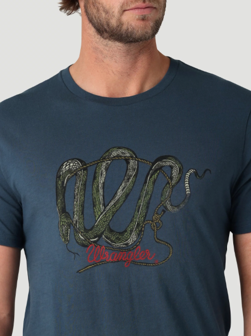 
                  
                    112325723 - Wrangler Men’s W Snake Rope T-Shirt - Midnight Navy Heather
                  
                