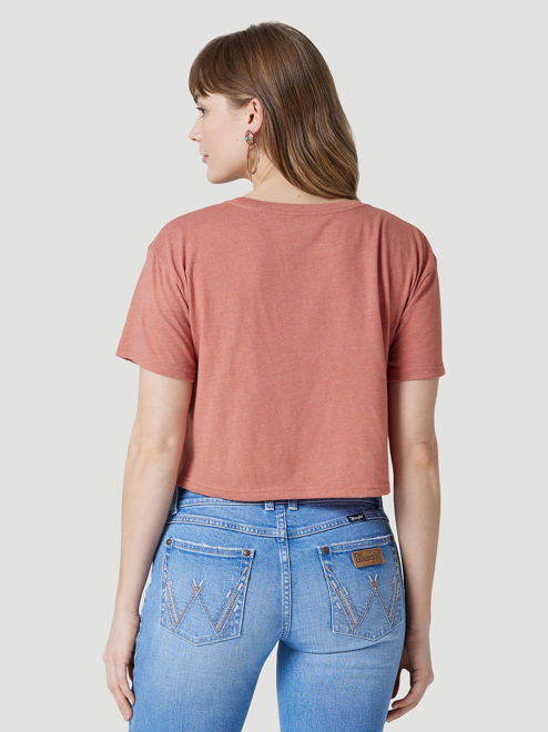 
                  
                    112326490 - Wrangler Women’s Stagecoach Boy Friend Crop Tee - Redwood
                  
                