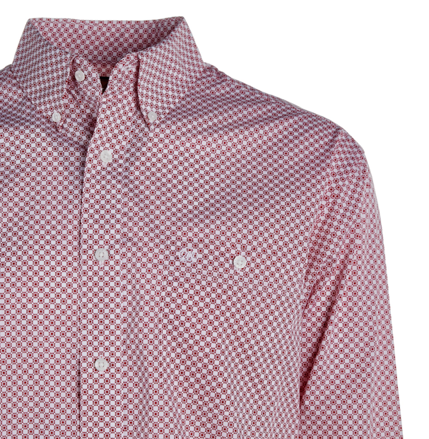 
                  
                    112324787 - Wrangler Men’s LS Button-Up Print Shirt - Red
                  
                