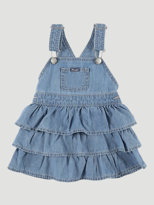 112328281 - Wrangler Little Girl Ruffle Denim Skirtall - Leah