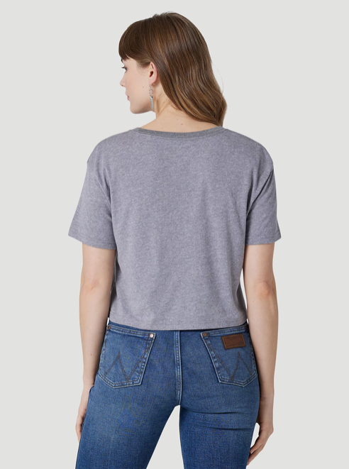 
                  
                    112326479- Wrangler Women’s Lonesome Cowgirl Boyfriend Crop Tee - Graphite
                  
                