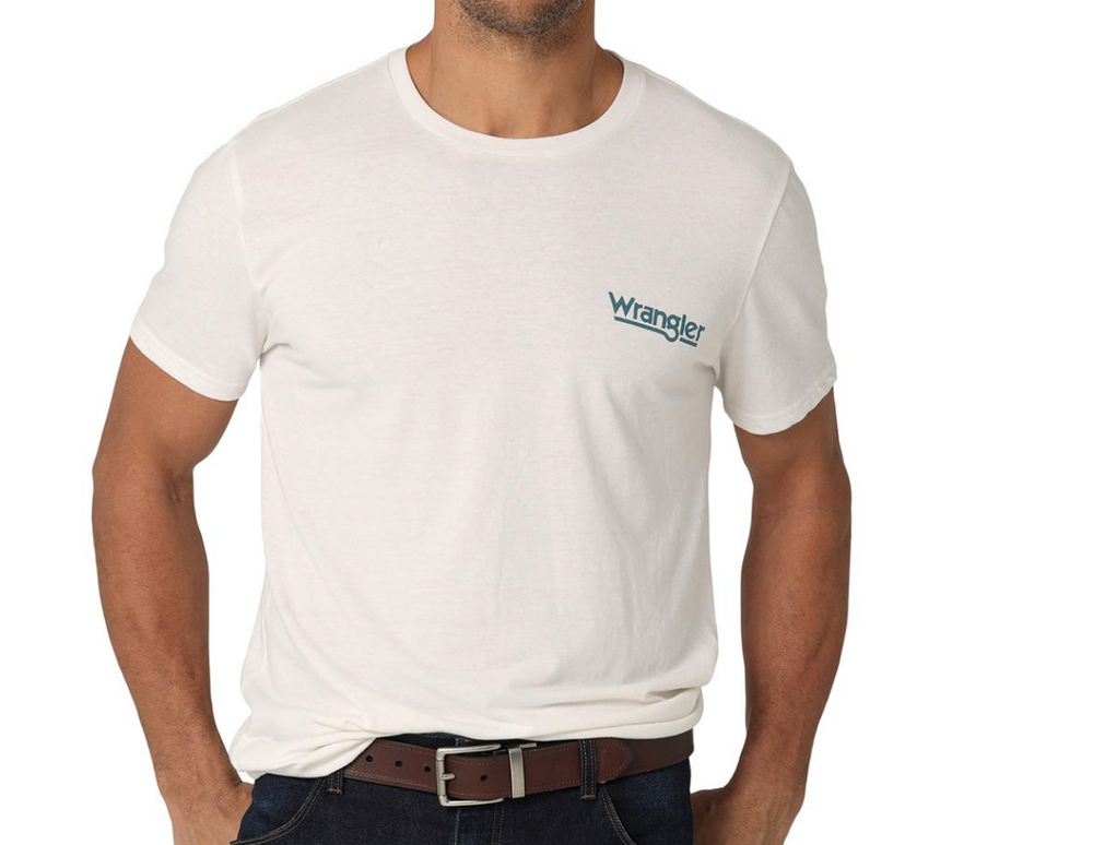 112325754 - Wrangler Men’s SS Tee- Marshmallow Heather