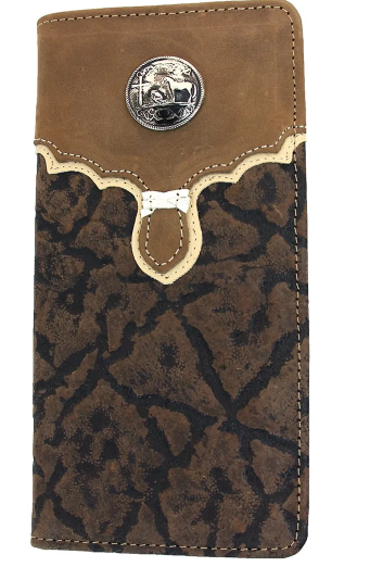 W-103 - Rockin Leather Rodeo Wallet - Prayer Concho